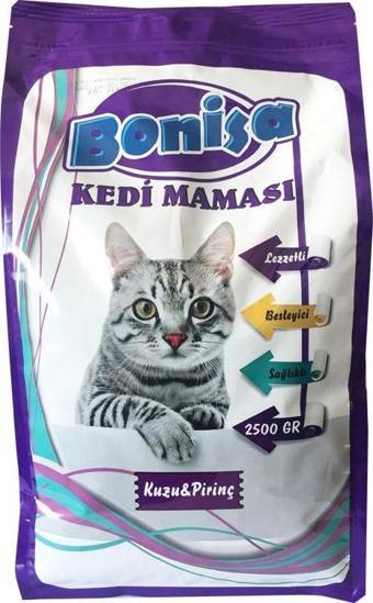 Bonisa Kuzu Etli Prinçli Kedi Maması 2.5 Kg