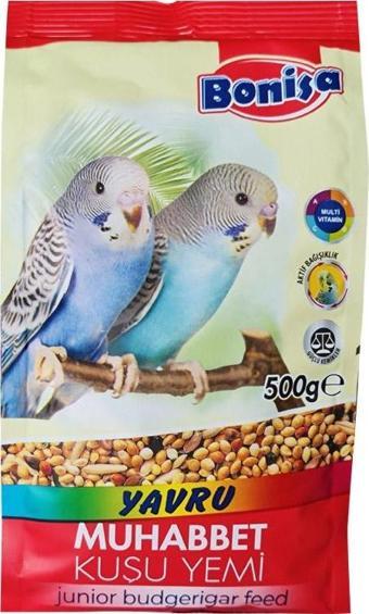 Bonisa Yavru Muhabbet Kuş Yemi 500 Gr