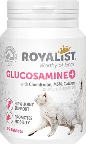 Royalist Glucosamine Kalça ve Eklem Sağlığı Kedi Tableti (75 Tablet)