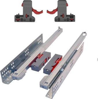 SAMET PUSH OPEN 50 CM KISMİ AÇILIM ÇEKMECE RAYI MANDAL DAHİL