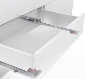 SAMET SLİDEA FRENLİ MANDALLI 350 18 MM ÇEKMECE RAYI KISMİ ACILIM (MANDAL DAHİL)