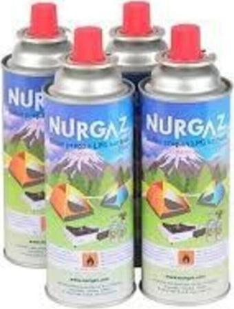 NURGAZ KAMP Nurgaz 4 Adet Ng207 220Gr Valfli Lpg Kartuş