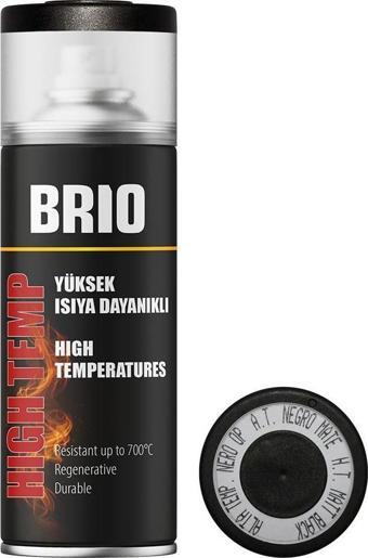 Brio Sprey Boya Siyah Yüksek Isıya Dayanıklı Bh9005M 400 Ml 