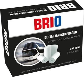 Brio Takograf Kağıdı Dijital Rulo 3 Lü 10 Paket