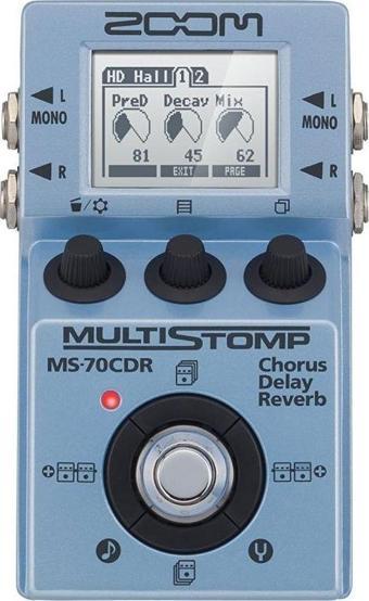 Zoom MS-70CDR MultiStomp Efekt Pedalı (Chorus / Delay / Reverb)