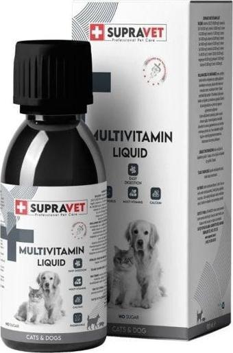 Supravet Multivitamin Kedi ve Köpek Sağlığı için Sıvı Damla 100 Ml