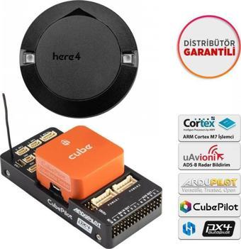 Pixhawk CubePilot The Cube Orange Standard Set Otopilot Sistemi ADS-B Carrier Board+Pixhawk HERE4 Multiband RTK GPS/GNSS