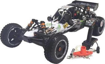 SY RACING 1/5 Baja 5B 30.5CC RTR Kurşunsuz Benzinli Uzaktan Kumandalı RC Araba 80+kmh Offroad Beyaz-Yeşil KullanımaHazır