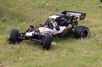 SY RACING 1/5 Baja 5B 30.5CC RTR Kurşunsuz Benzinli Uzaktan Kumandalı RC Araba 80+kmh Offroad BeyazGri (Kullanıma Hazır)