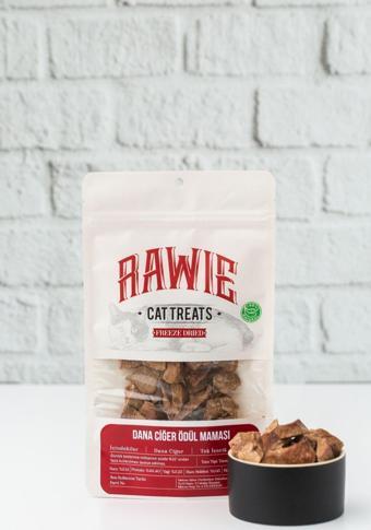 Rawie Freeze Dry Dana Ciğer Kedi Ödül Maması, %100 Doğal, Katkı Maddesiz, Sağlıklı Atıştırmalık