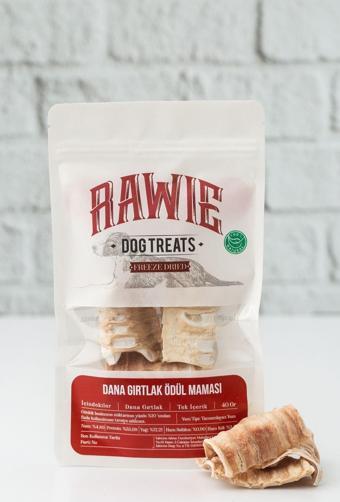 Rawie Freeze Dry Dana Gırtlak, Çiğnemelik Köpek Ödül Maması, %100 Doğal, Katkısız, Sağlıklı Atıştırmalık