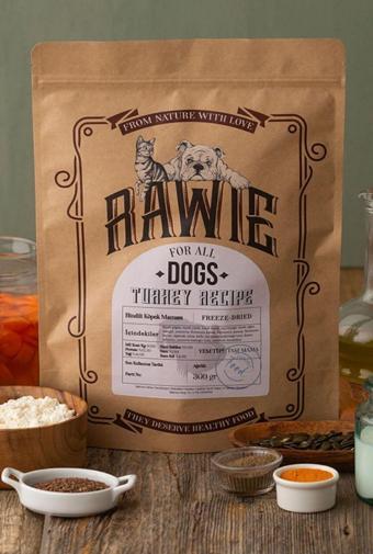 Rawie Freeze Dry Hindi Menü Köpek Maması, %100 Doğal, Katkı Maddesiz, Tüm Yaş Gruplarına Uygun