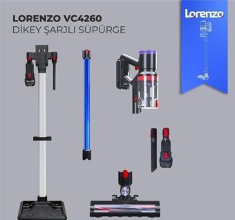 Lorenzo VC4260 25W Şarjlı Dikey Süpürge Mavi