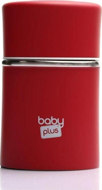 Baby Plus Kırmızı Paslanmaz Çelik Bebek Mama Saklama Termosu 260 ml