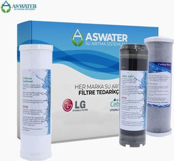 As Water Aura Cebilon Açık Kasa Su Arıtma Cihazı 3Lü Lüx 10" Ön Filtre Seti