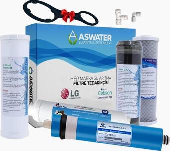 As Water Ihlas Aura Cebilon - Compact - Uyumlu 5 Aşamalı Açık Kasa Filtre Seti Orijinal Benc Membranlı