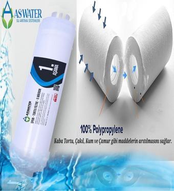 As Water İhlas Aura Cebilon Plus Silver Platinum Uyumlu Su Arıtma Filtre Seti 5 Aşamalı Filitre Seti