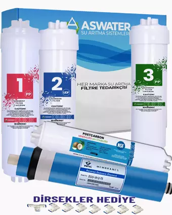 As Water Kapalı Kasa Su Arıtma Cihazları Için 5 Li Filtre Seti Benc Membran
