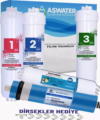 As Water Kapalı Kasa Su Arıtma Cihazları Için 5 Li Filtre Seti Benc Membran