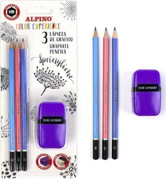 Alpino Kara Kalem Seti Blister 3 Kalem + Silgi + Kalemtıraş Alp-Ju-010003