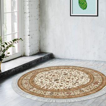 Eko Trend DJT Banyo Paspası Yıkanabilir Kaymaz Taban P1372 Yuvarlak Osmanlı Kahve