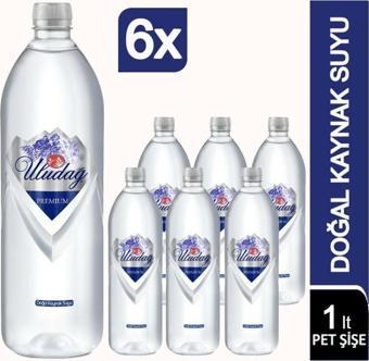 Uludağ Premium Su 1000 ml Pet Şişe 6 lı