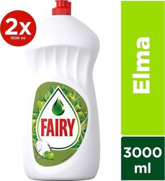 Fairy Bulaşık Deterjanı Elma Kokulu 1500 ml x 2 Adet