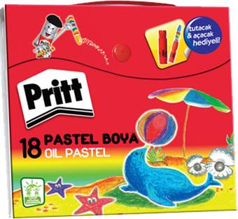 Pritt 18 Renk Çantalı Pastel Boya 1048063