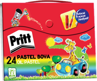 Pritt 24 Renk Çantalı Pastel Boya 1048064