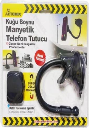 AUTOMİX KUGU BOYNU MANYETİK TELEFON TUTUCU