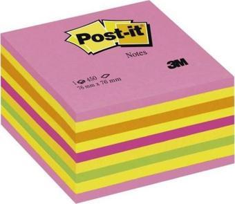 Post-it  Küp Not Gökkusagi Pembe Tonlari 450 Yp 76x76mm 2028-NP