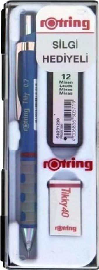 Rotring Tikky 0.7 mm Mavi Versatil Okul Seti