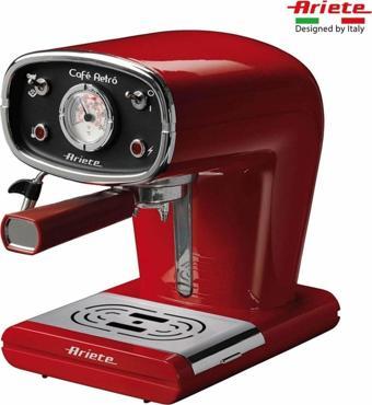 Ariete Retro Cappuccino/Espresso Makinesi Kırmızı