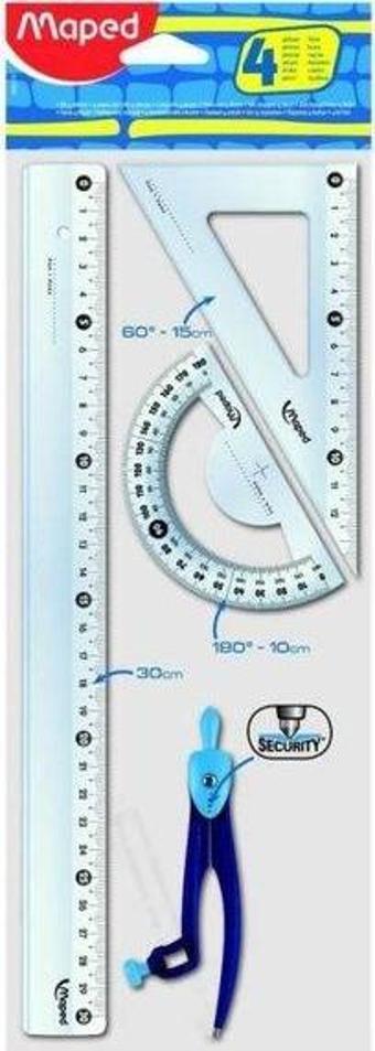 Maped 899218 Pergelli Maxi 30 cm Cetvel Seti