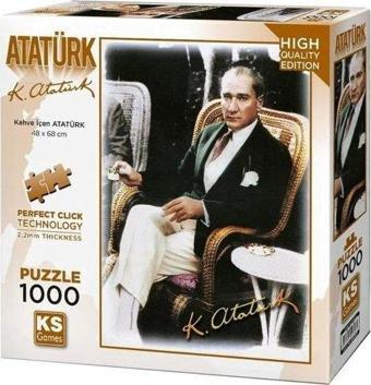 Ks Games Puzzle 500 Parça Kahve İçen Atatürk