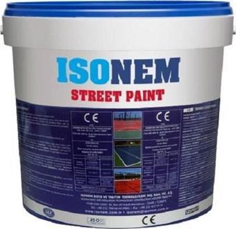 İsonem Street Paint Asfalt Ve Beton Zemin Boyası 5 Kg Beyaz