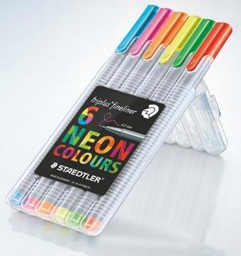 Staedtler Fineliner Neon Renk 6'lı Kalem Seti