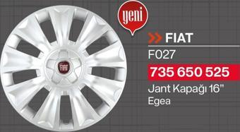 FİAT EGEA JANT KAPAĞI 16 JANT TAKIM (4 ADET)  735650525