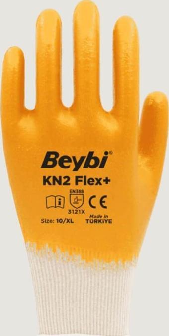 Beybi KN2+ Flex Plus Nitril Sarı Eldiven 10 No