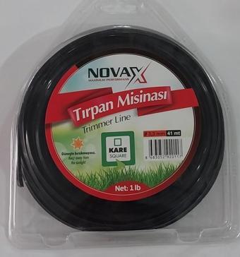 Novax Tırpan Misina Kare 3.3 mm 41 Mt. - Siyah