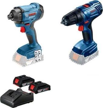 Bosch GSR 180 Li Akülü Vidalama + GDR 18V-160 Somun Sıkma (2x2.0AH) Akülü Set