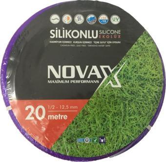 Novax Ekolüks Silikon Pvc Bahçe Hortumu 1/2 20mt 