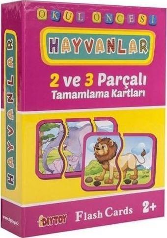 DiyToy Hayvanlar Tamamlama Kartları