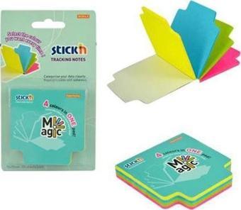 Hopax Stickn Magic 4 Neon Renk 100 Yaprak Not Kağıdı