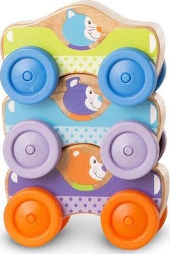 Melissa & Doug Hayvanlar Ahşap Arabalar