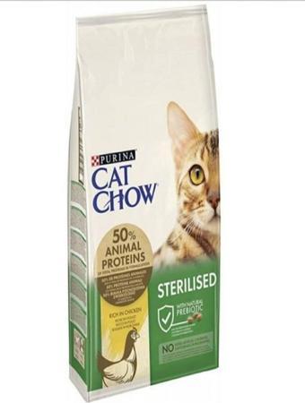 Cat Chow Purına Sterılısed Kısırlaştırılmış Tavuklu Yetişkin Kuru Kedi Maması 15 Kg