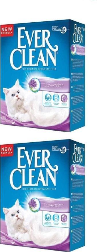 Ever Clean Lavander Topaklaşan Kedi Kumu 10 Lt X 2 Adet