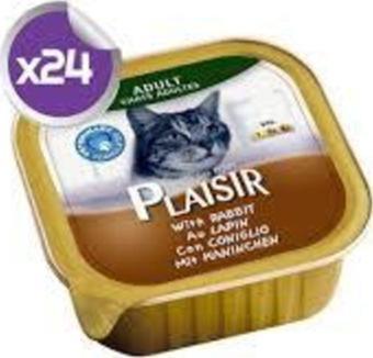 Plaisir Pate Konserve Yaş Yetişkin Kedi Maması 100grx24 Adet Karma Paket