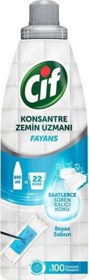 Cif Konsantre Zemin Uzmanı Beyaz Sabun 895 ml