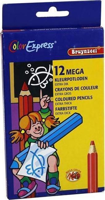 Bruynzeel 12 Renk Jumbo Kuru Boya Kalemi